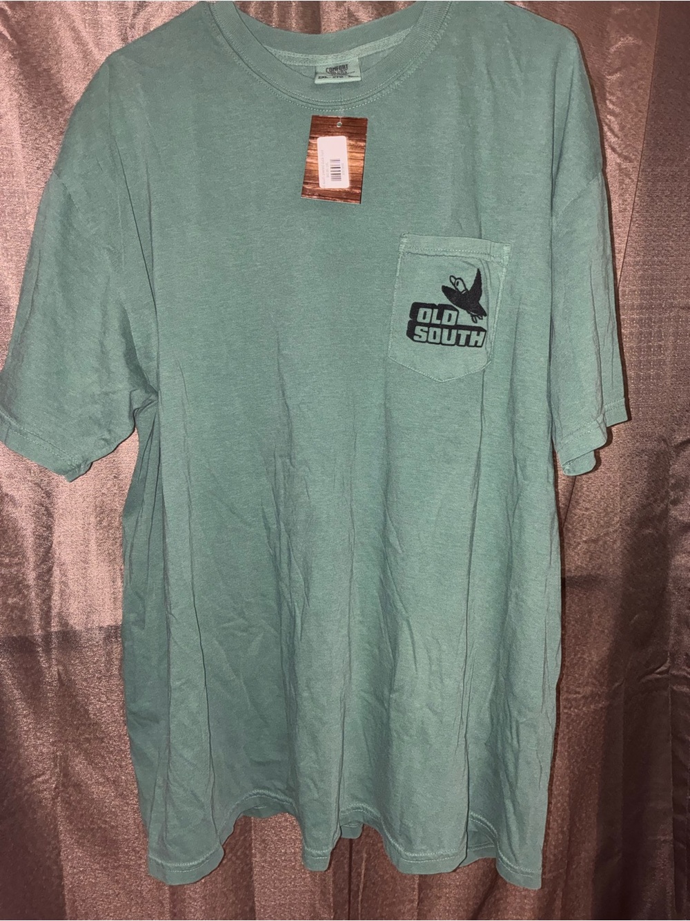 Comfort Colors Short-Sleeve Pocket T-Shirt in Seafoam